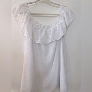 LOFT white off the shoulder top